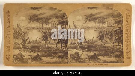 Schlacht von Antietam.. Roberts & Company Stockfoto