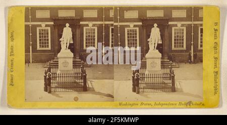 Washington Statue, Independence Hall, Philad'a... James Cremer (Großbritannien, 1821 - 1893) Stockfoto