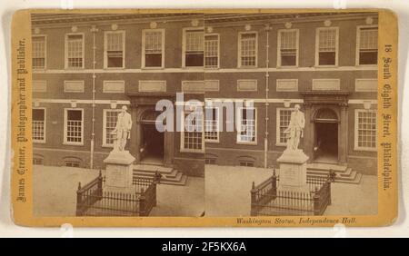 Washington Statue, Independence Hall ... James Cremer (Großbritannien, 1821 - 1893) Stockfoto
