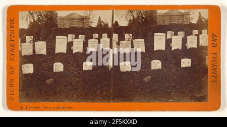 Friedhof, Tarrytown, New York. Samuel Rogers (Amerikaner, aktiv, Terrytown, New York 1870s) Stockfoto