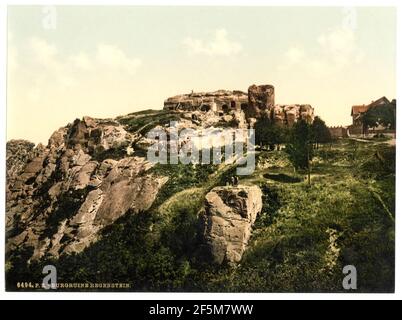 Schloss Regenstein bei Blankenburg (Ruine), Hartz, Deutschland- Stockfoto