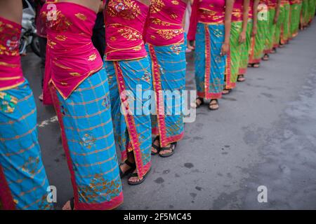 DENPASAR/BALI-JUNI 15 2013: Eröffnung des Bali Art Festivals Stockfoto