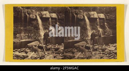Die Glens of the Catskills. Die Bastion Fall, Kauterskill Glen, in der Nähe des Laurel House. Stockfoto