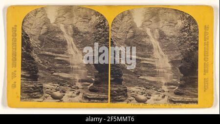 Hector Falls und Cascades. Seneca Lake... G.W. Robinson (amerikanisch, aktiv 1870s) Stockfoto