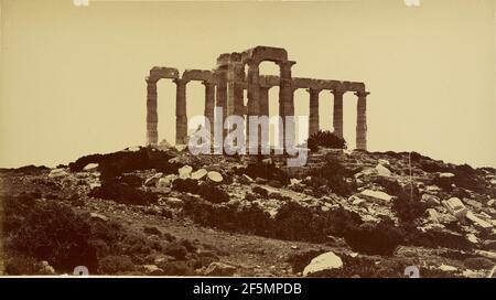 Temple de Minerve ein Sumium.. William J. Stillman (amerikanisch, 1828 - 1901) Stockfoto