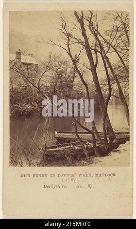 Die Fähre in Lovers Walk, Matlock Bath. Derbyshire... Helmut Petschler & Company (Englisch, aktiv 1860s) Stockfoto