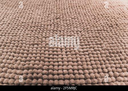 Teppich Stapel Textur Hintergrund Muster weichen Textil Fibra Bad zu Hause Stockfoto