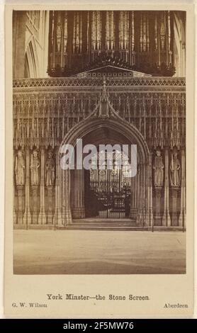 York Minster - The Stone Screen. George Washington Wilson (Scottish, 1823 - 1893) Stockfoto