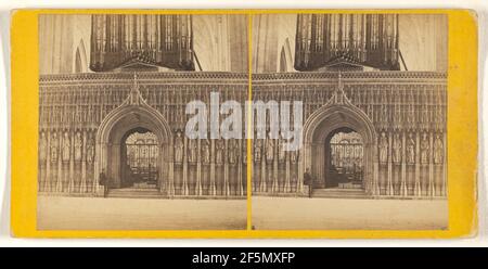 York Minster - Der Stein Bildschirm.. George Washington Wilson (Scottish, 1823 - 1893) Stockfoto