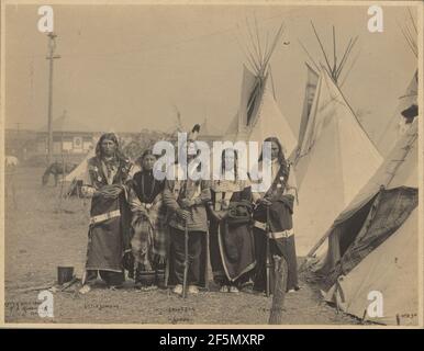 Little Sunday, Eagle Elk und Prairie Dog, Sioux. Stockfoto