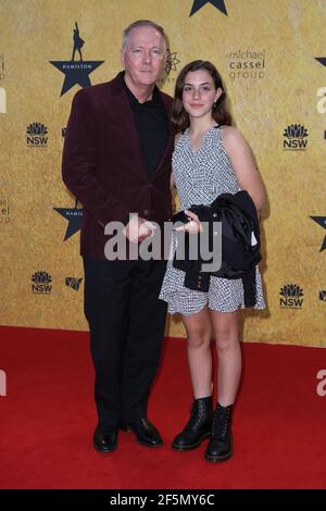 27. März 2021: NSW-Polizeikommissar MICHAEL FULLER nimmt an der australischen Premiere von Hamilton Musical im Lyric Theatre, The Star am 27. März 2021 in Sydney, NSW Australien Teil (Bild: © Christopher Khoury/Australian Press Agency via ZUMA Wire) Stockfoto