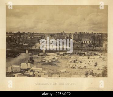 Columbia vom Capitol. George N. Barnard (amerikanisch, 1819 - 1902) Stockfoto