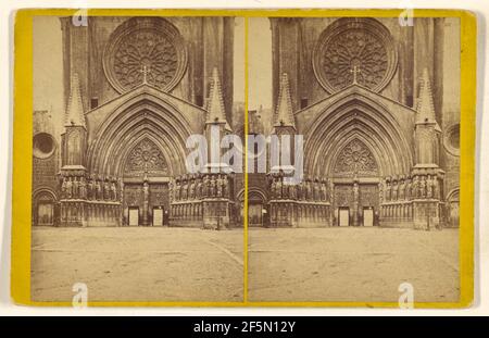 Tarragona - vor der Kathedrale.. Frank Mason Good (Englisch, 1839 - 1928) Stockfoto