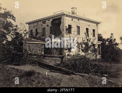 Das Potter House, Atlanta. George N. Barnard (amerikanisch, 1819 - 1902) Stockfoto