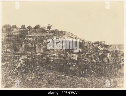 Jérusalem. Village de Siloam. Monolithe de forme égyptienne 3. Stockfoto