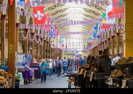 Barnstaple victorian Indoor Pannier Market, Devon, England Stockfoto