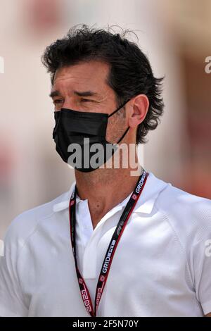 Mark Webber (AUS) Channel 4 Presenter. Großer Preis von Bahrain, Samstag, 27th. März 2021. Sakhir, Bahrain. Stockfoto