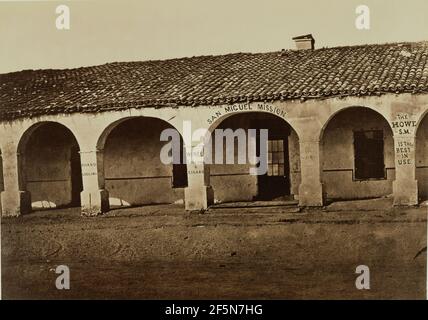 San Miguel Mission. Carleton Watkins (Amerikanisch, 1829 - 1916) Stockfoto