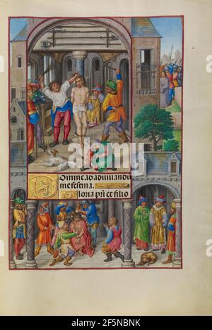 Die Flagellation. Meister von Jakobus IV. Von Schottland (Flämisch, vor 1465 - um 1541) Stockfoto