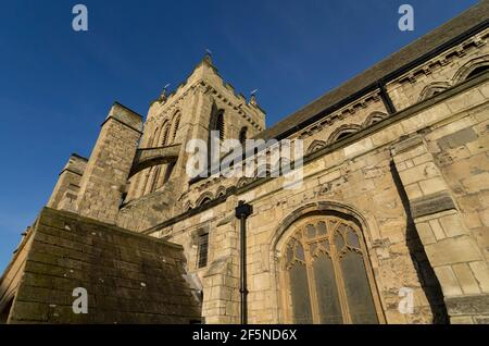 St Hilda's Church auf Hartlepool's Headland, ein Grade 1 aufgeführt, 12th / 13th Jahrhundert frühen englischen Pfarrkirche. Stockfoto