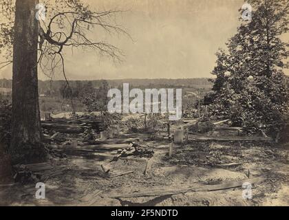 Das Schlachtfeld von Peach Tree Creek, Georgia. George N. Barnard (amerikanisch, 1819 - 1902) Stockfoto