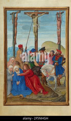 Das Durchstechen der Seite Christi. Simon Bening (Flämisch, um 1483 - 1561) Stockfoto