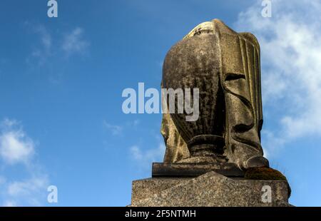 Viktorianischer Grabstein. All Saints Church. Higher Walton, Lancashire. Stockfoto