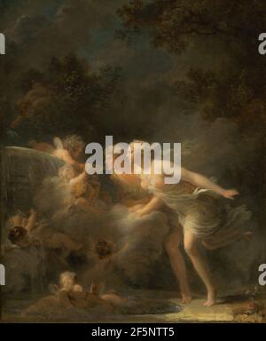 Der Brunnen der Liebe. Jean-Honoré Fragonard (Französisch, 1732 - 1806) Stockfoto