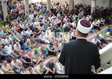 Islamisches Zentrum, Moschee, in Zagreb, Kroatien Stockfoto