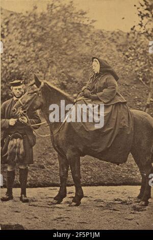 Die Königin, Balmoral, 1863.. George Washington Wilson (Scottish, 1823 - 1893) Stockfoto