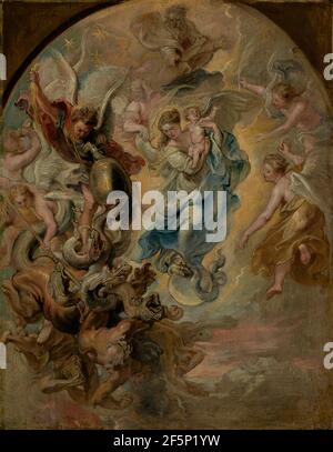 Die Jungfrau als Frau der Apokalypse. Peter Paul Rubens (Flämisch, 1577 - 1640) Stockfoto