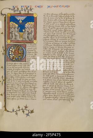 Pfingsten. Meister von Jean de Mandeville (Französisch, aktiv 1350 - 1370) Stockfoto