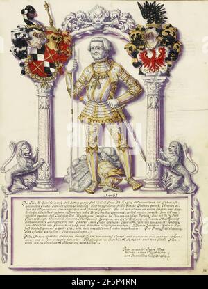Eitelfriedrich V Hohenzollern. Jörg Ziegler (Deutsch, Anfang 16th Jahrhundert - 1574/1577) Stockfoto