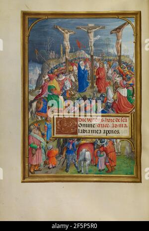 Die Kreuzigung. Meister von Jakobus IV. Von Schottland (Flämisch, vor 1465 - um 1541) Stockfoto