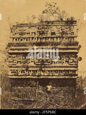 Chichén-Itzá: Rechter Flügel des Nonnen-Palastes. Désiré Charnay (Französisch, 1828 - 1915) Stockfoto