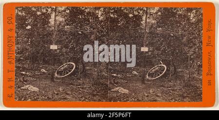 Der Ort, wo Maj. Gen. J.B. McPherson wurde getötet, Atlanta, Georgia. Stockfoto