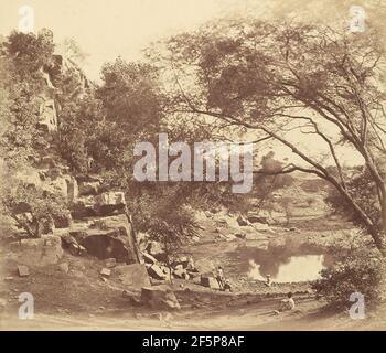 Linke Ansicht der Crow's Nest Batterie. Felice Beato (Englisch, geboren Italien, 1832 - 1909) Stockfoto