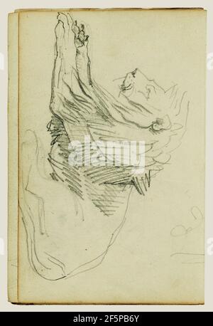 Sitzender Löwe. Théodore Géricault (Französisch, 1791 - 1824) Stockfoto