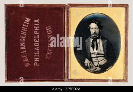 Porträt von Friedrich Langenheim. William Langenheim (Amerikaner, geb. Deutschland, 1807 - 1874) Stockfoto
