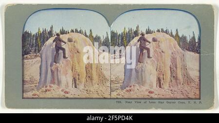 Nahe Ansicht von Lone Star Geyser Cone, Y.N.P.. Unbekannter Hersteller, Amerikaner Stockfoto