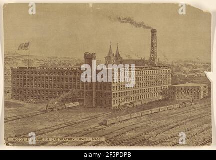 Hood's Sarsaparilla Laboratory, Lowell, Mass.. Wird C.I. zugeschrieben Haube Und Unternehmen Stockfoto