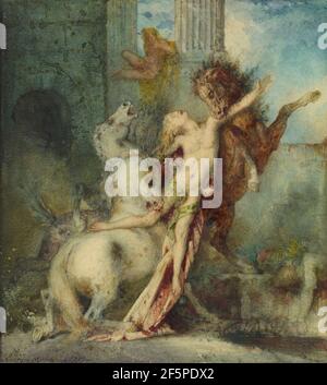 Diomedes von Pferden verschlungen. Gustave Moreau (Französisch, 1826 - 1898) Stockfoto