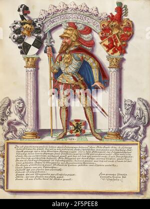 Eitelfriedrich i Hohenzollern. Jörg Ziegler (Deutsch, Anfang 16th Jahrhundert - 1574/1577) Stockfoto