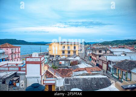 Baracoa, Kuba - 25. Oktober 2019: Luftaufnahme von Baracoa, Kuba Stockfoto