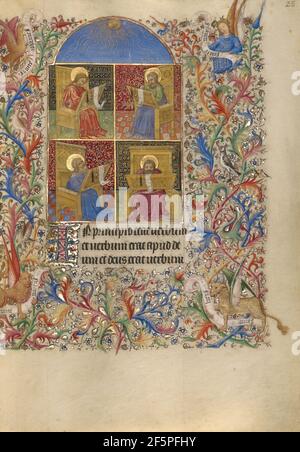 Die Vier Evangelisten. Spitz Master (Französisch, aktiv ca. 1415 - 1425) Stockfoto