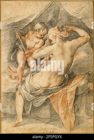 Die Toilette der Venus. Joseph Heintz der Ältere (Schweizer, 1564 - 1609) Stockfoto