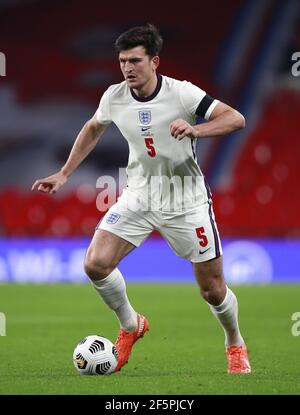 Datei-Foto vom 18-11-2020 von Englands Harry Maguire während des UEFA Nations League Group A2-Spiels im Wembley Stadium, London. Ausgabedatum: Samstag, 27. März 2021. Stockfoto