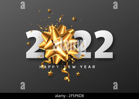 2022 Frohes neues Jahr. Stock Vektor