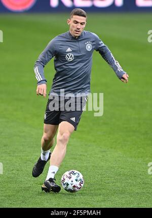 Robin Gosens. GES./Fussball/DFB-Finaltraining Bukarest, das Team, 27.03.2021 Fußball: Training, Training Deutsche Nationalmannschaft, Bukarest, Rumänien, 27. März 2021 Verwendung weltweit Stockfoto