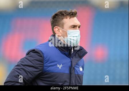 Leeds, England - 27th. März 2021 - Leeds Rhinos Director of Rugby Kevin Sinfield während der Rugby League Betfred Super League Round 1 Wakefield Trinity vs Leeds Rhinos im Emerald Headingley Stadium, Leeds, Großbritannien Dean Williams/Alamy Live News Stockfoto